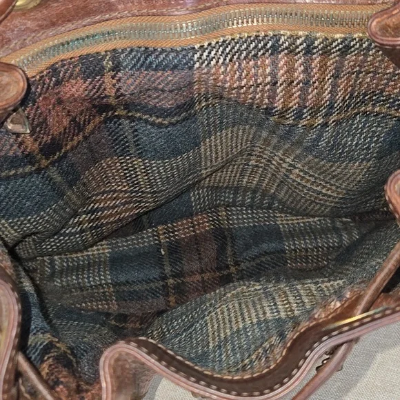 Bogner Brown Leather Backpack Travel Bag Handbag Tote - Picture 11 of 14